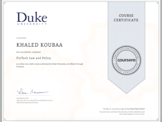 Khaled Koubaa Fintech Law and Policy